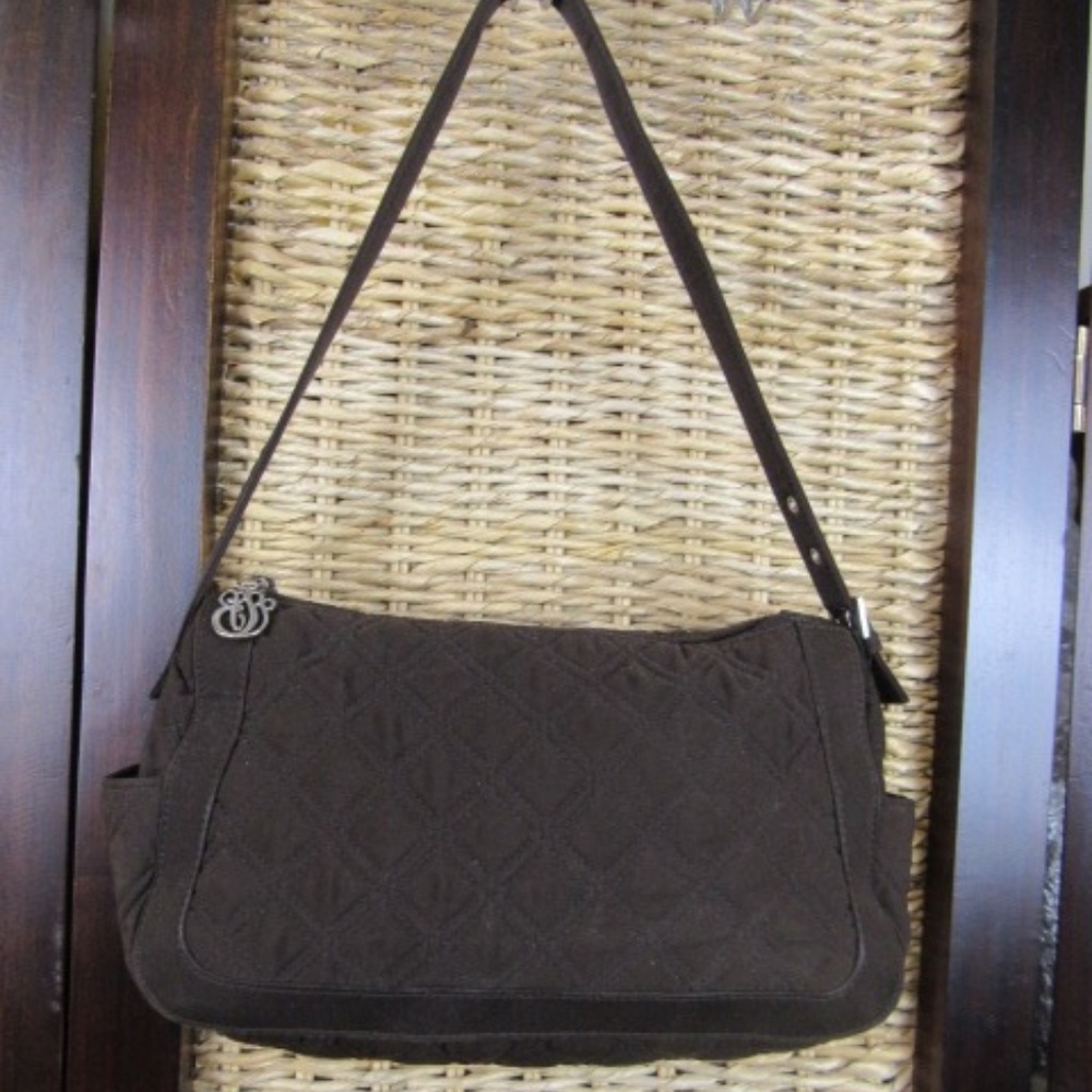 Brown Vera Bradley Quilted Handbag Purse